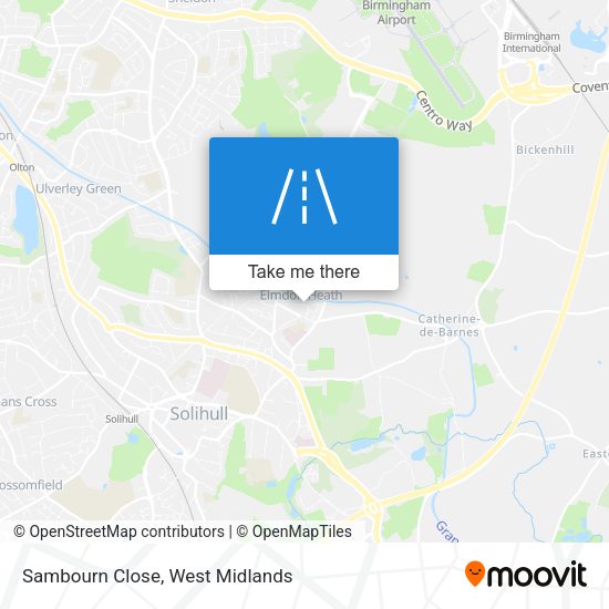 Sambourn Close map