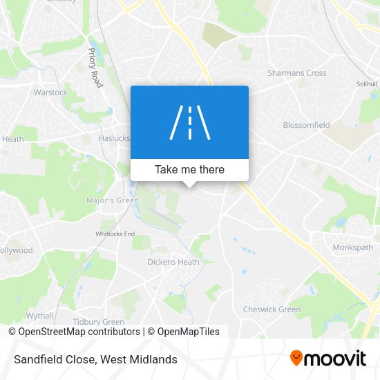 Sandfield Close map