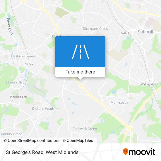 St George's Road map