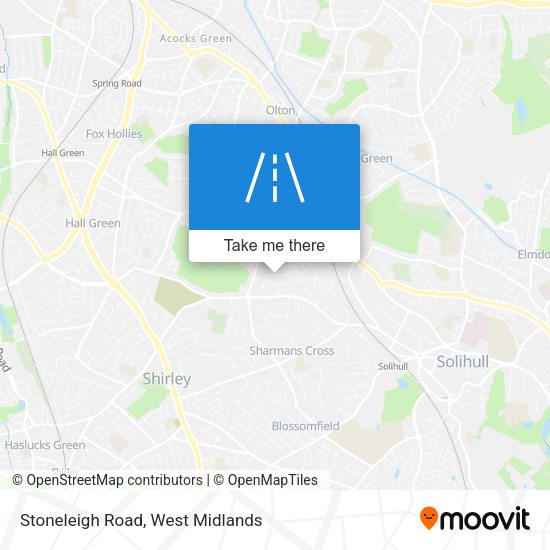 Stoneleigh Road map