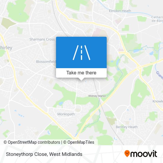 Stoneythorp Close map