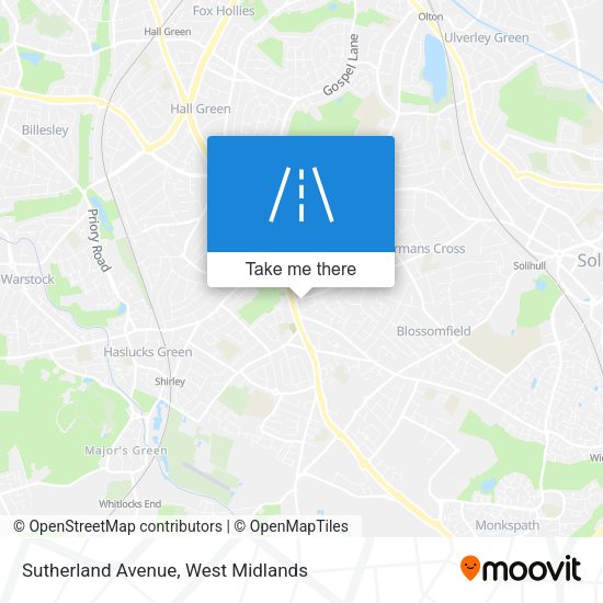 Sutherland Avenue map