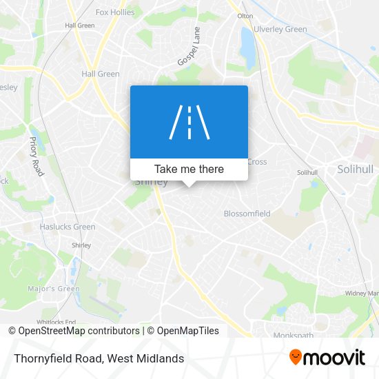 Thornyfield Road map