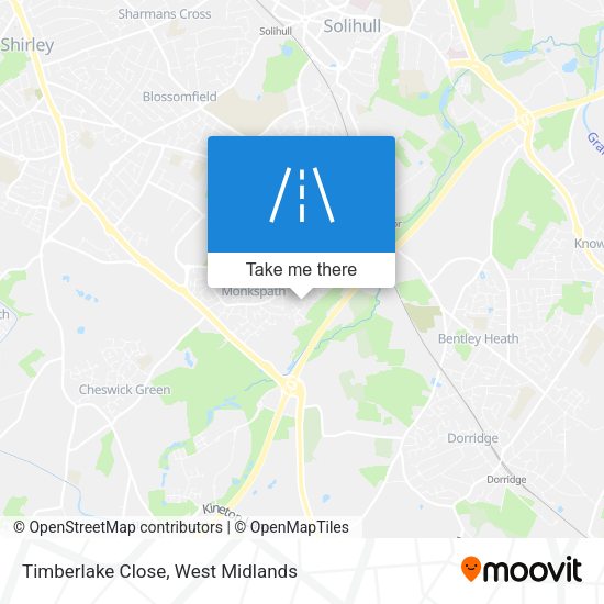 Timberlake Close map