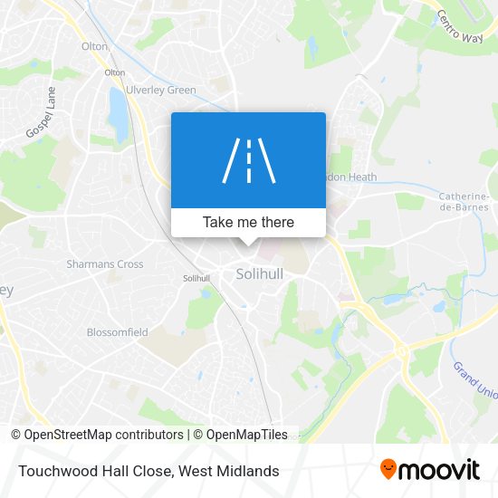 Touchwood Hall Close map