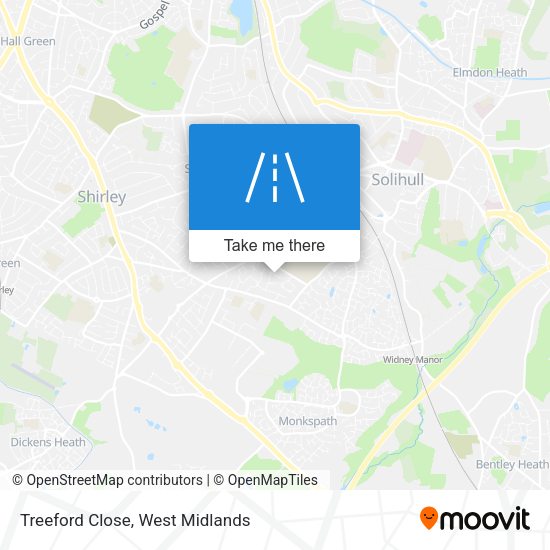 Treeford Close map