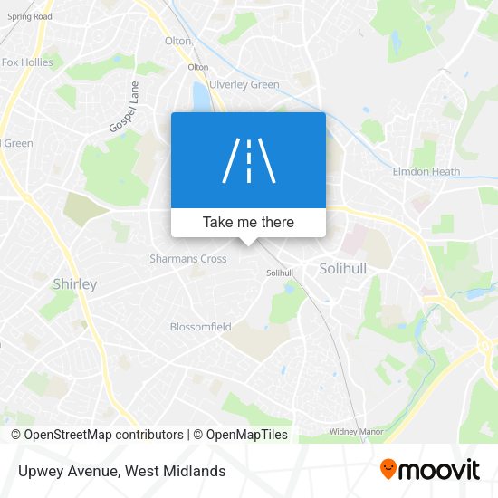 Upwey Avenue map