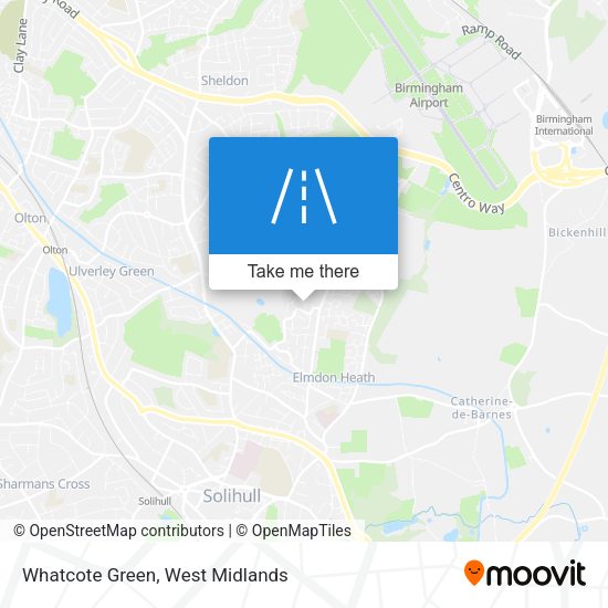 Whatcote Green map