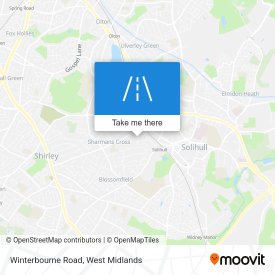 Winterbourne Road map