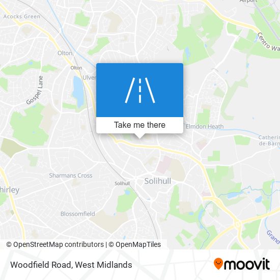 Woodfield Road map