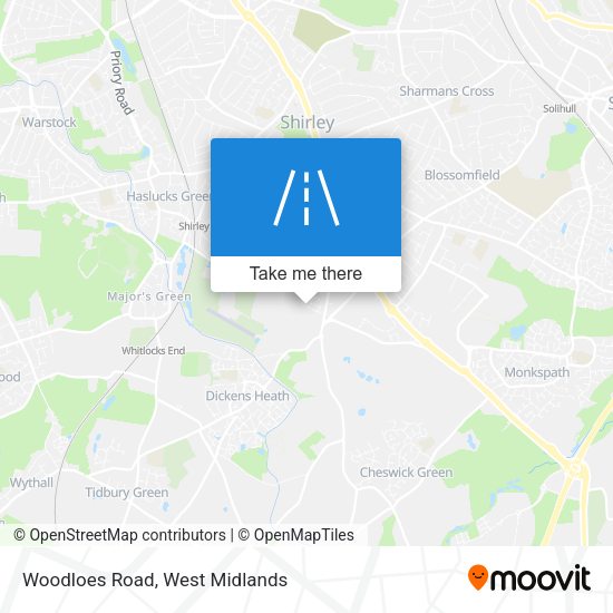 Woodloes Road map