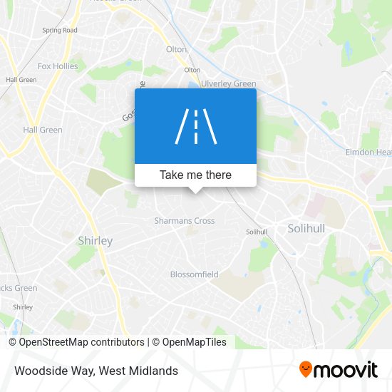 Woodside Way map
