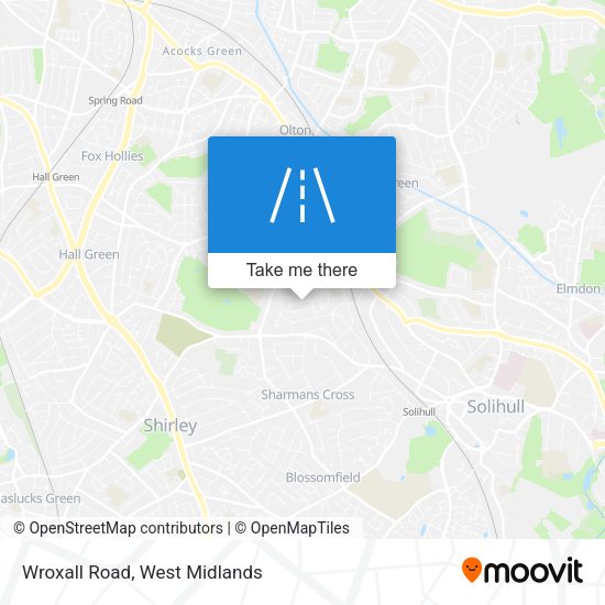 Wroxall Road map