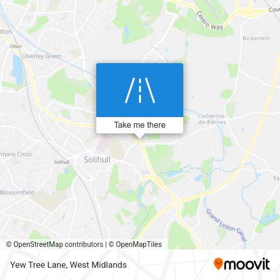Yew Tree Lane map