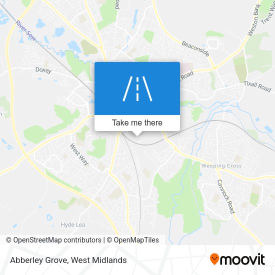 Abberley Grove map