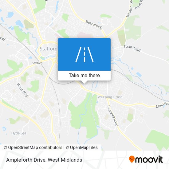 Ampleforth Drive map
