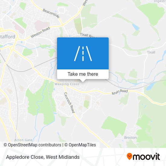 Appledore Close map