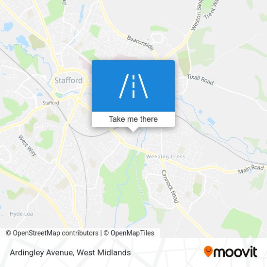 Ardingley Avenue map