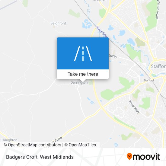Badgers Croft map