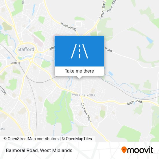 Balmoral Road map
