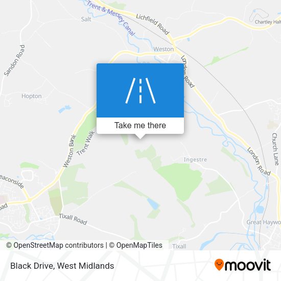 Black Drive map