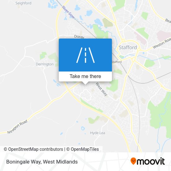 Boningale Way map