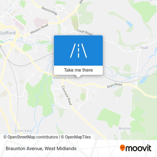 Braunton Avenue map