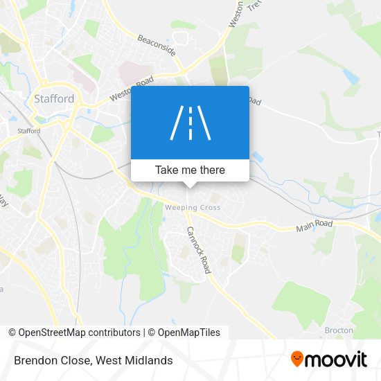 Brendon Close map