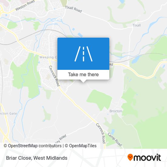 Briar Close map