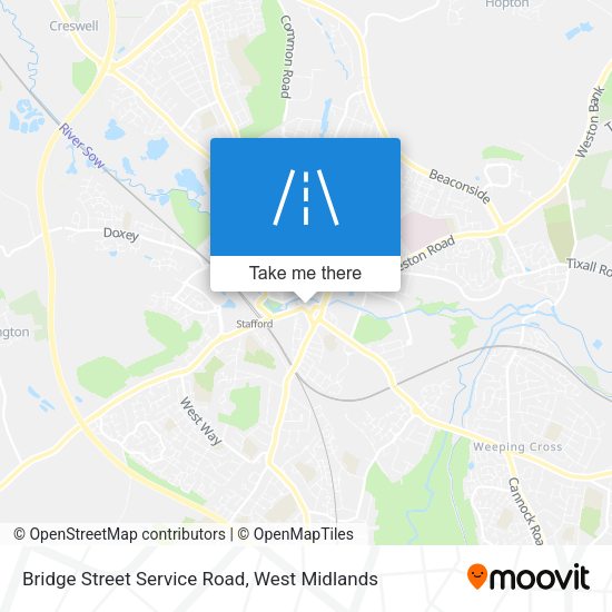 Bridge Street Service Road map