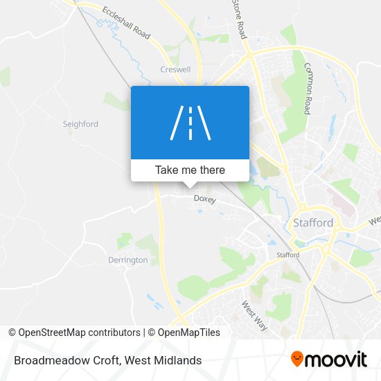 Broadmeadow Croft map