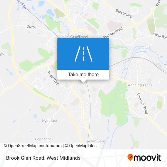 Brook Glen Road map