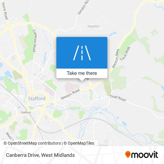 Canberra Drive map