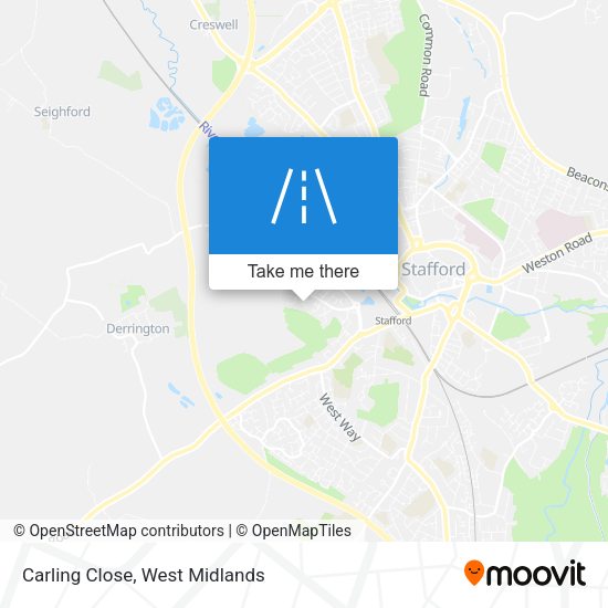 Carling Close map