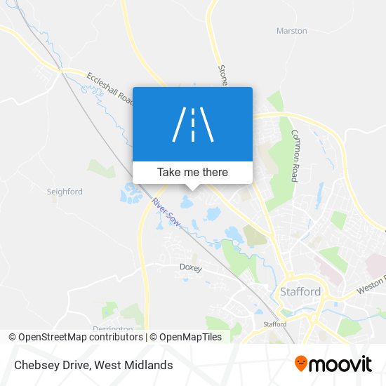 Chebsey Drive map