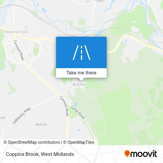 Coppice Brook map