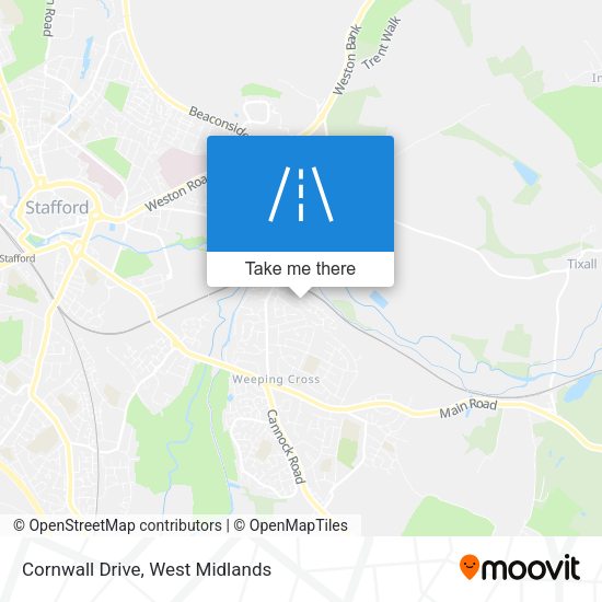 Cornwall Drive map