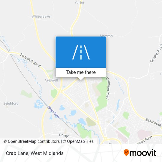 Crab Lane map
