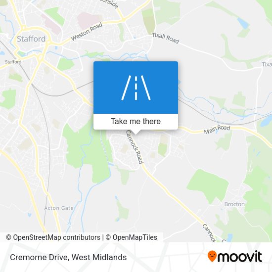 Cremorne Drive map