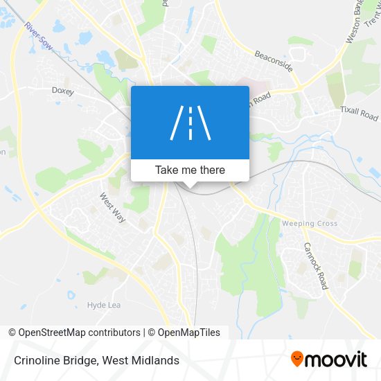 Crinoline Bridge map