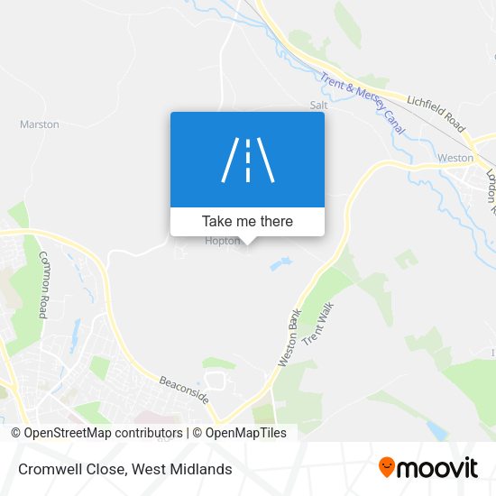 Cromwell Close map