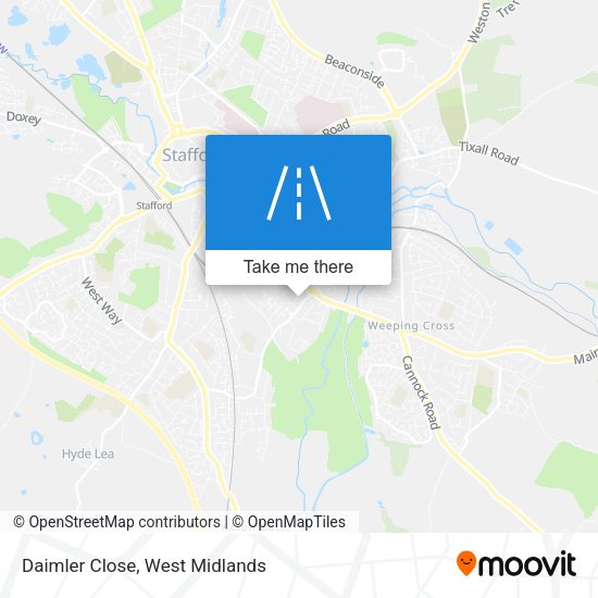Daimler Close map