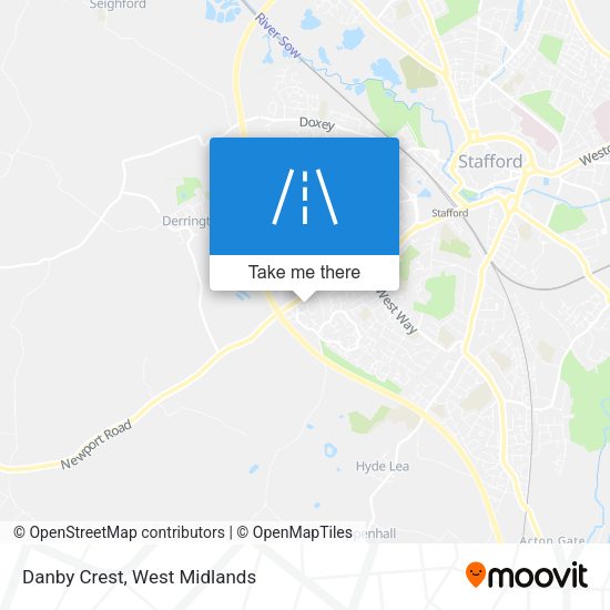 Danby Crest map