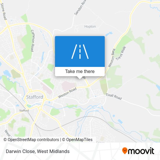 Darwin Close map