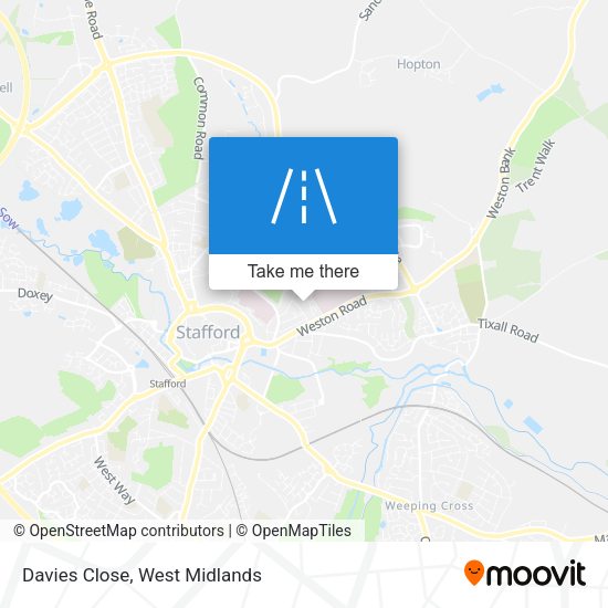 Davies Close map