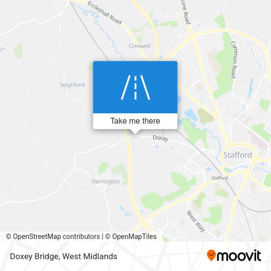 Doxey Bridge map