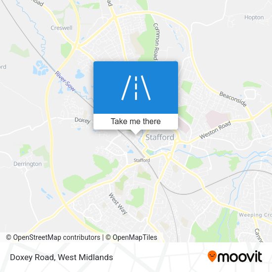 Doxey Road map