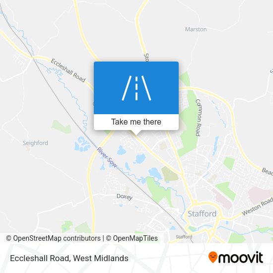 Eccleshall Road map