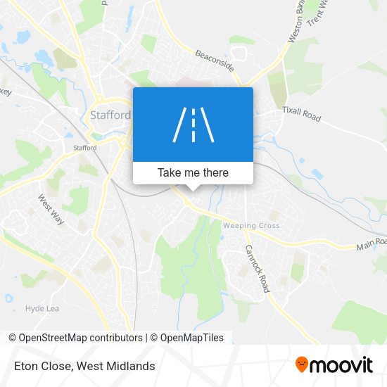 Eton Close map