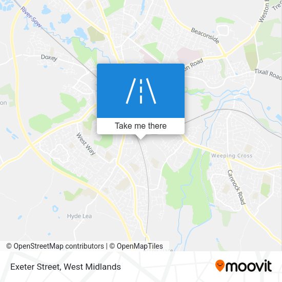 Exeter Street map